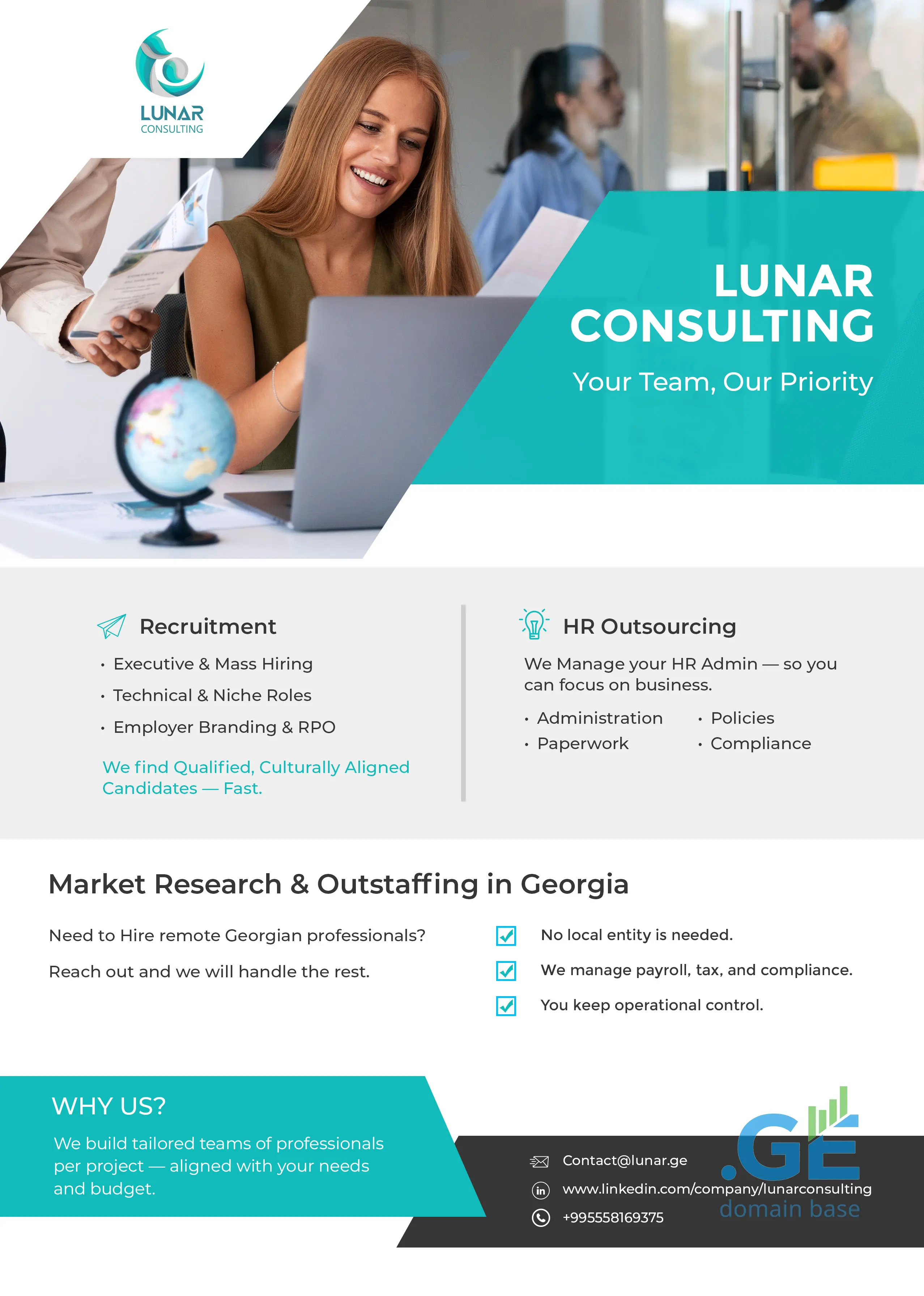 Screenshot of the site lunar.ge