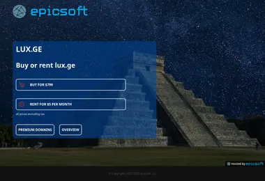 lux.ge-ის ეკრანის სურათი