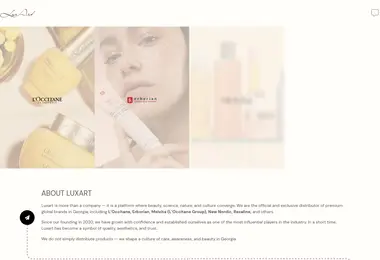 Screenshot of luxart.ge