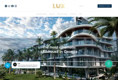 Screenshot of luxgroup.ge