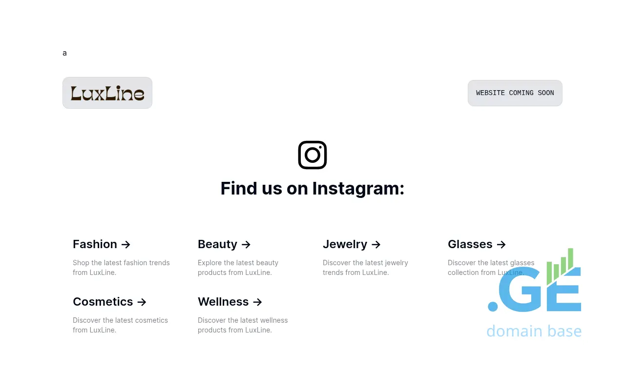 Screenshot of the site luxline.ge