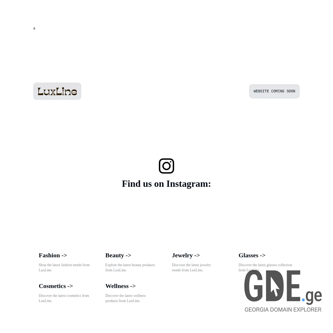 Screenshot of the site luxline.ge at 2025-12-09