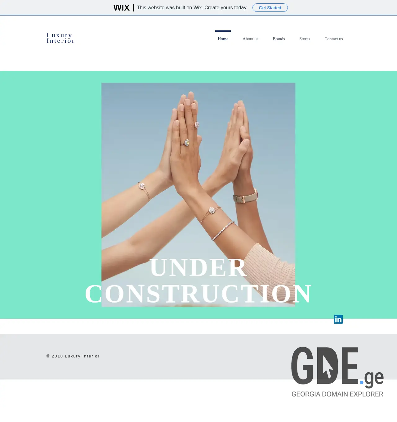 Screenshot of the site luxury-interior.ge at 2025-12-03