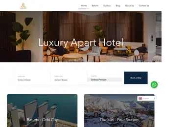 Screenshot of luxuryaparthotel.ge