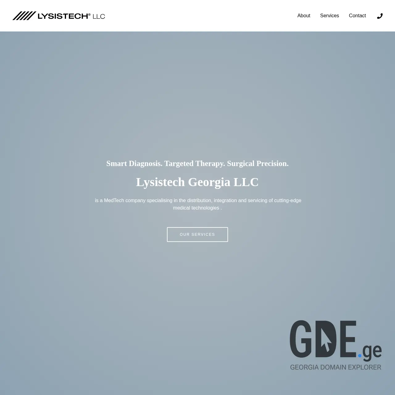 Screenshot of the site lysistech.ge at 2025-12-09