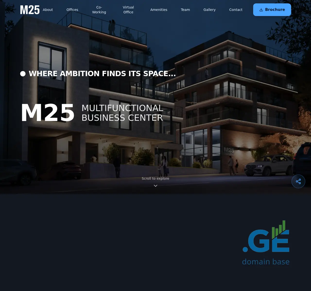 Screenshot of the site m25.ge at 2025-11-04