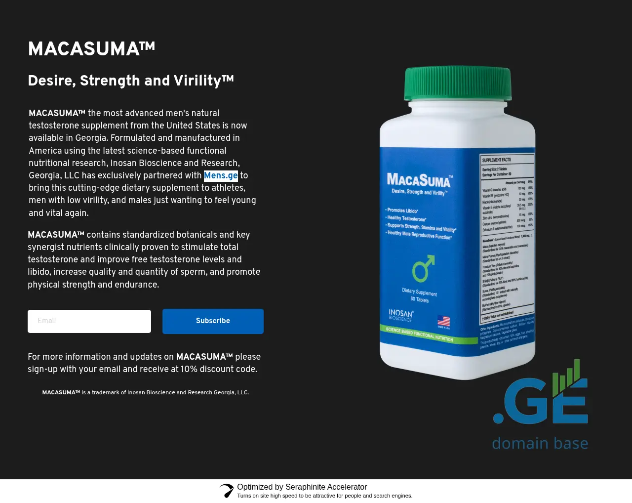 Screenshot of the site macasuma.ge