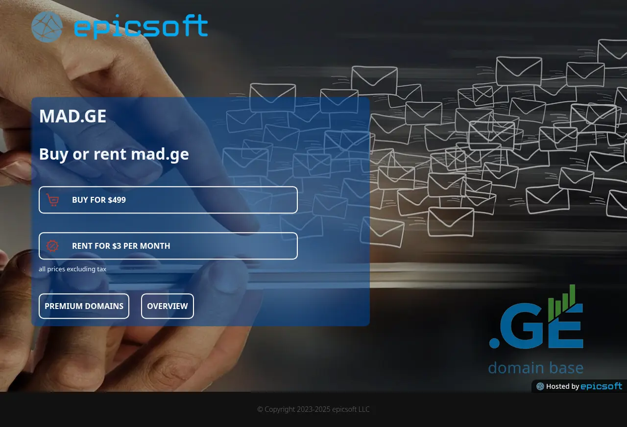 Screenshot of the site mad.ge