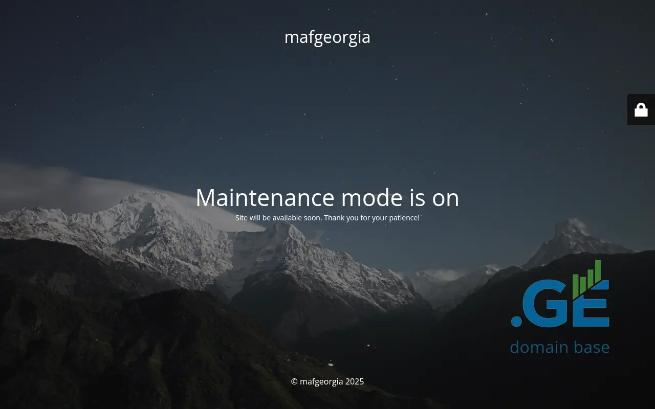 Screenshot of the site mafgeorgia.ge