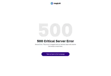Screenshot of magicai.ge