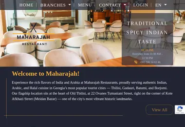 Screenshot of maharajah.ge
