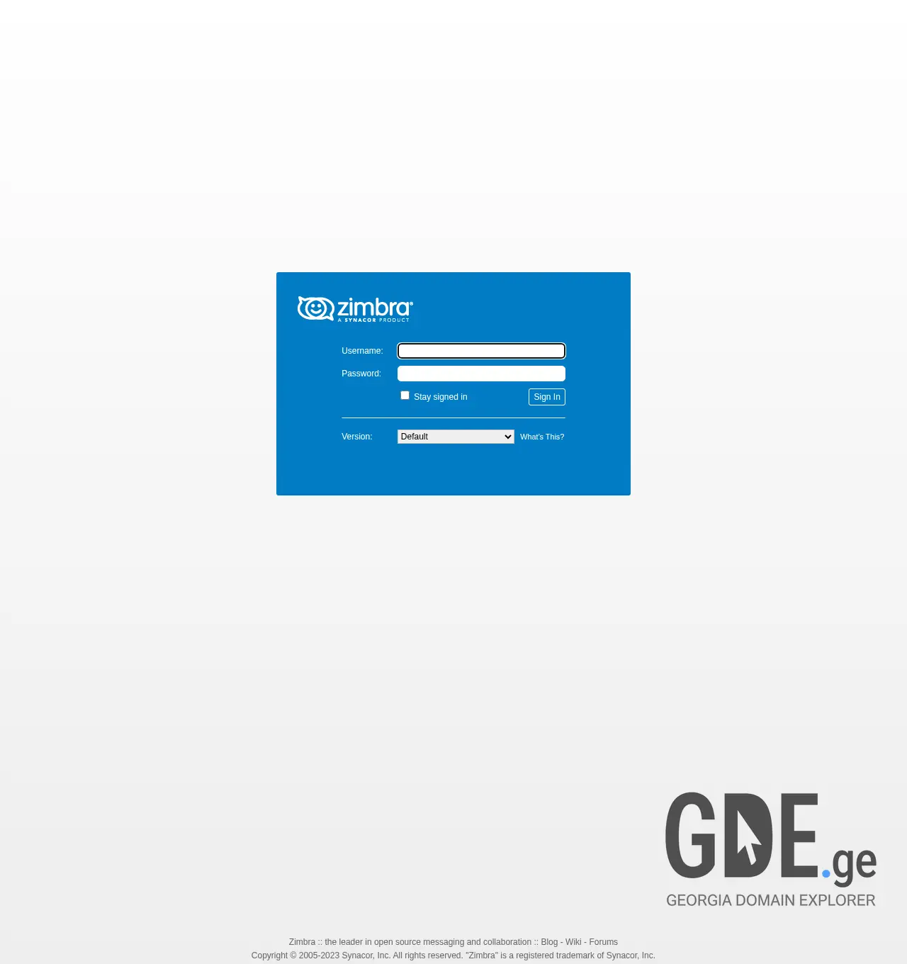 Screenshot of the site mail.ge at 2025-12-02