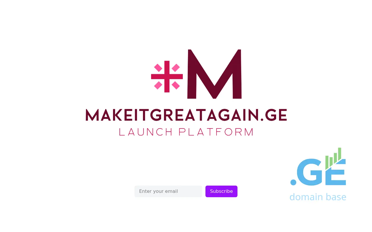 Screenshot of the site makeitgreatagain.ge