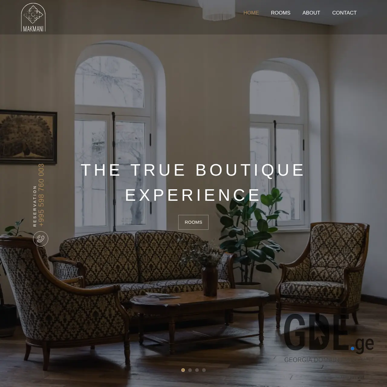 Screenshot of the site makmanihotel.ge at 2025-12-09