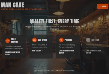 Screenshot of mancave.ge