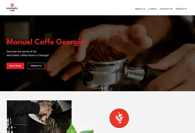 Screenshot of manuelcaffe.ge