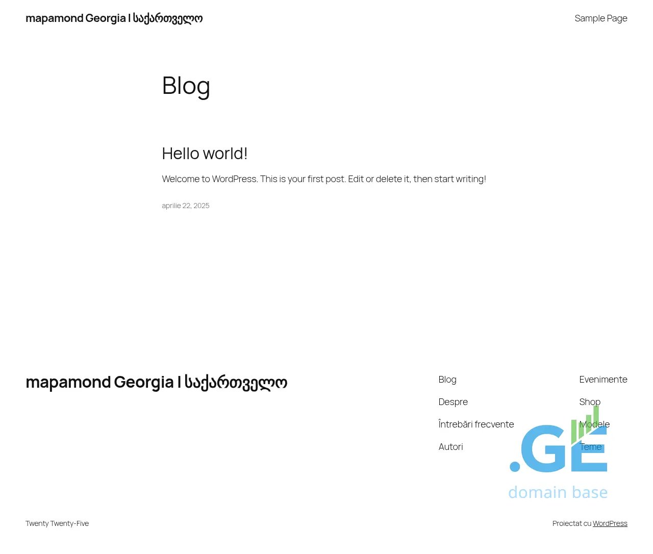 Screenshot of the site mapamond.ge