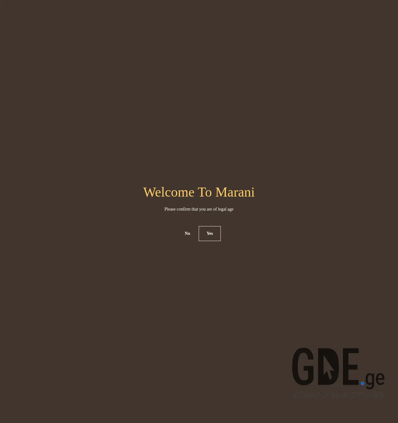 Screenshot of the site marani.ge at 2025-12-02