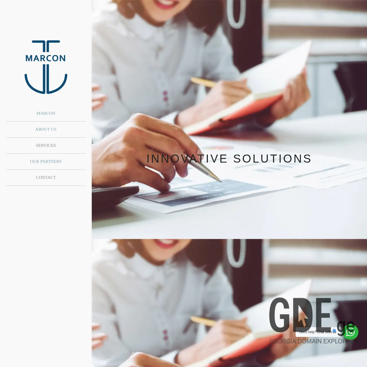 Screenshot of the site marcon.ge at 2025-12-09