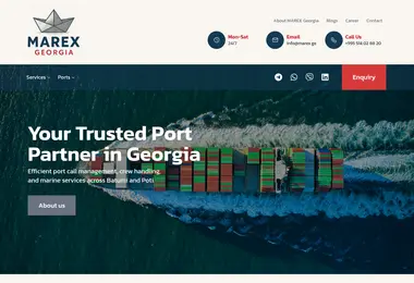 Screenshot of marex.ge