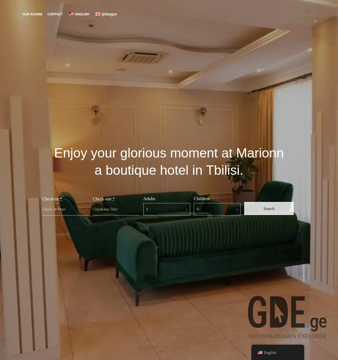 Screenshot of the site marionn.ge at 2025-12-06