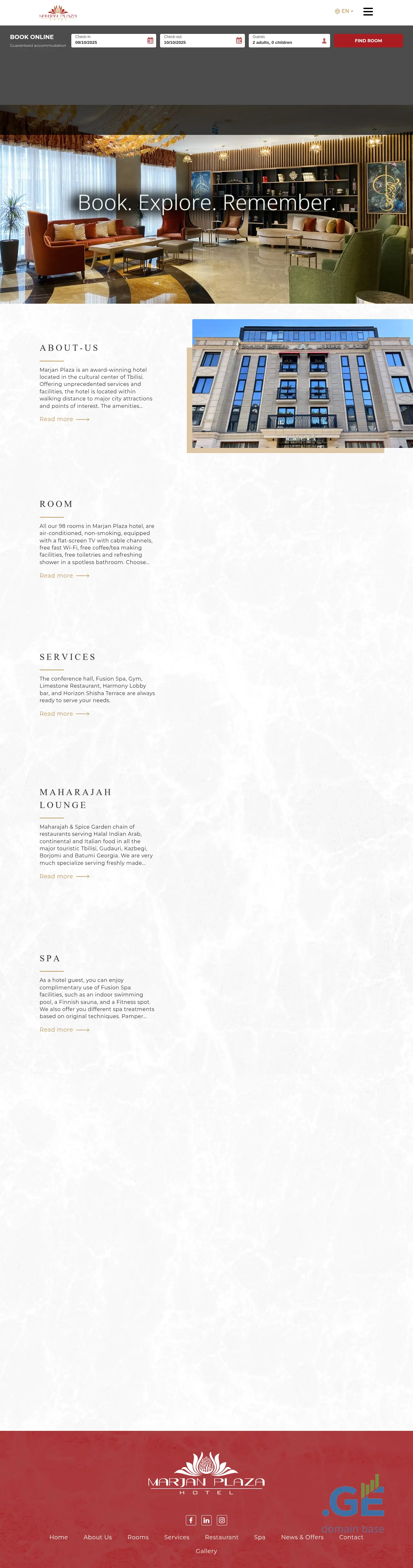 Screenshot of the site marjanplaza.ge