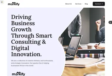 Screenshot of markify.ge