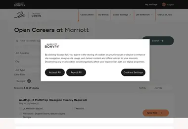 Скриншот marriottdasaqmeba.ge