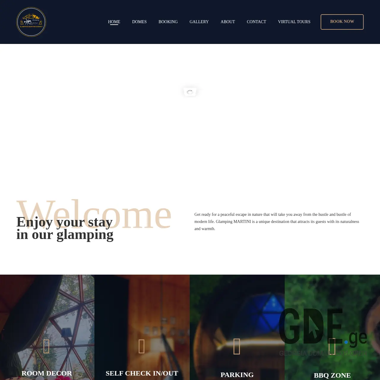 Screenshot of the site martini.ge at 2025-12-18