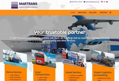 Screenshot of martrans.ge