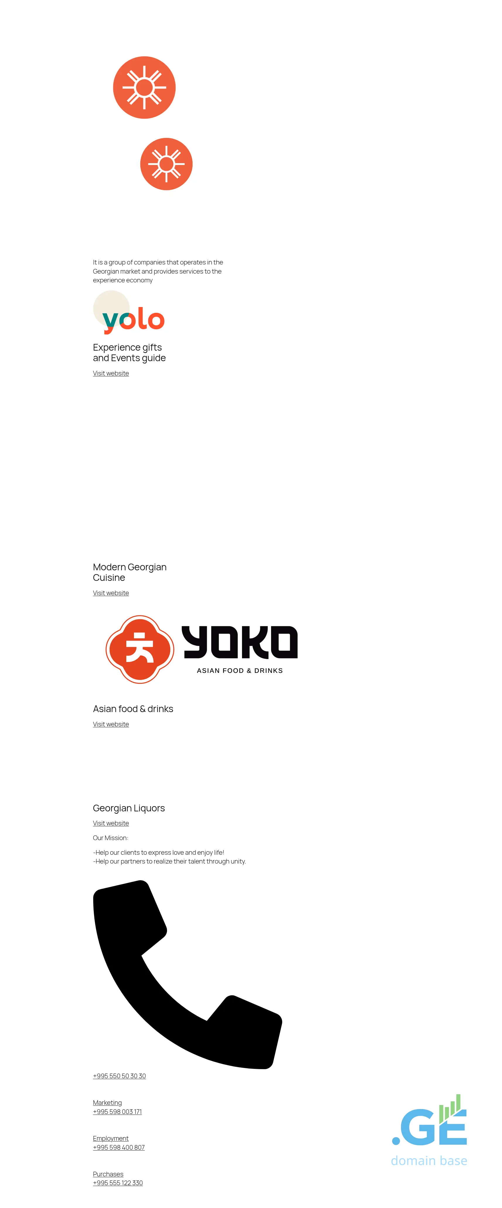 Screenshot of the site maryjos.ge
