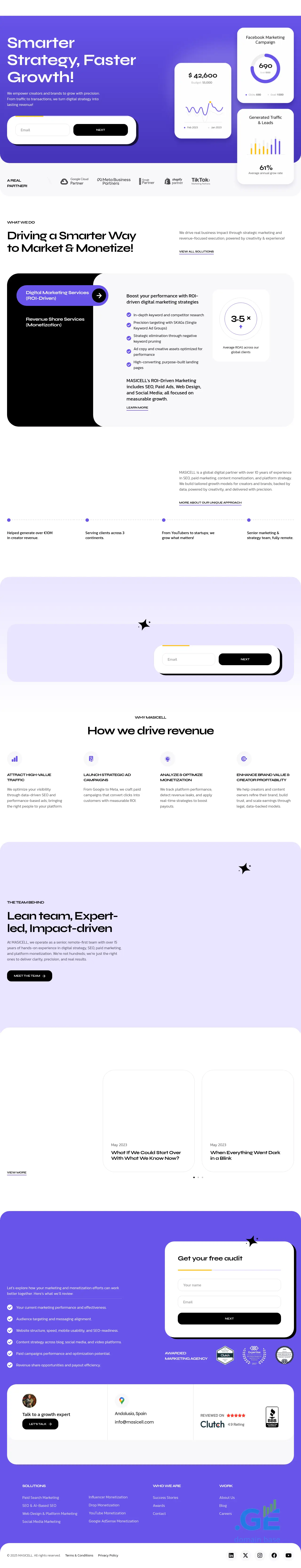 Screenshot of the site masicell.ge