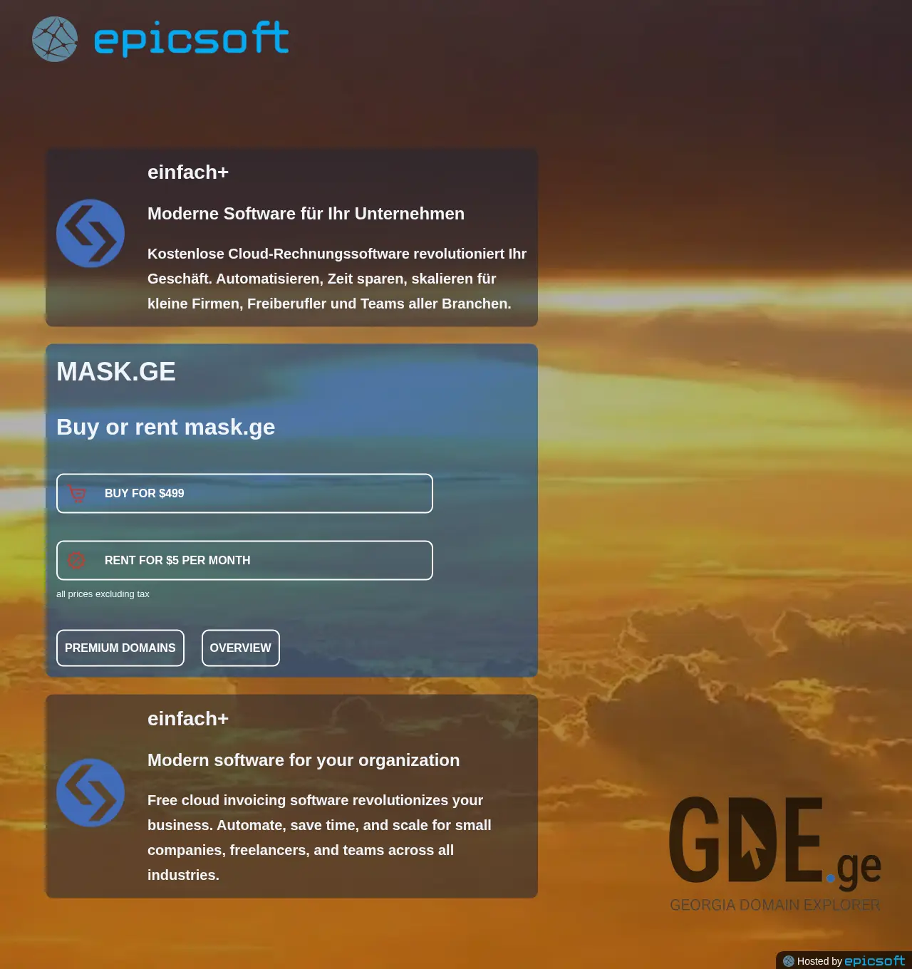Screenshot of the site mask.ge at 2025-12-02