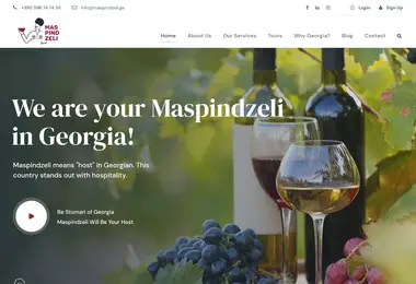 Screenshot of maspindzeli.ge