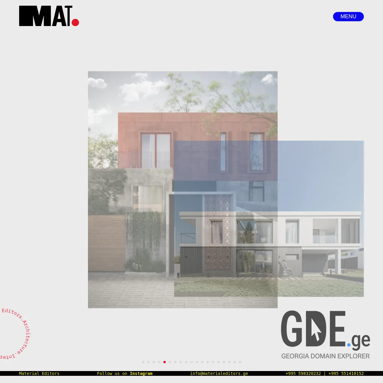 Screenshot of the site materialeditors.ge at 2025-12-09