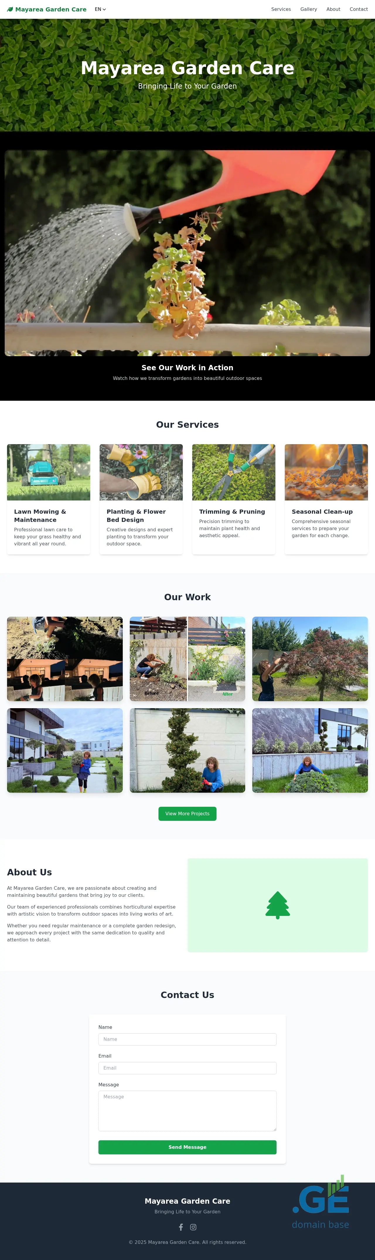 Screenshot of the site mayarea.ge