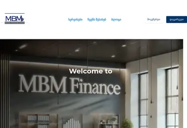 Screenshot of mbm.ge