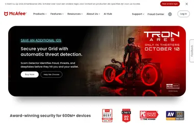 Screenshot of mcafee.ge