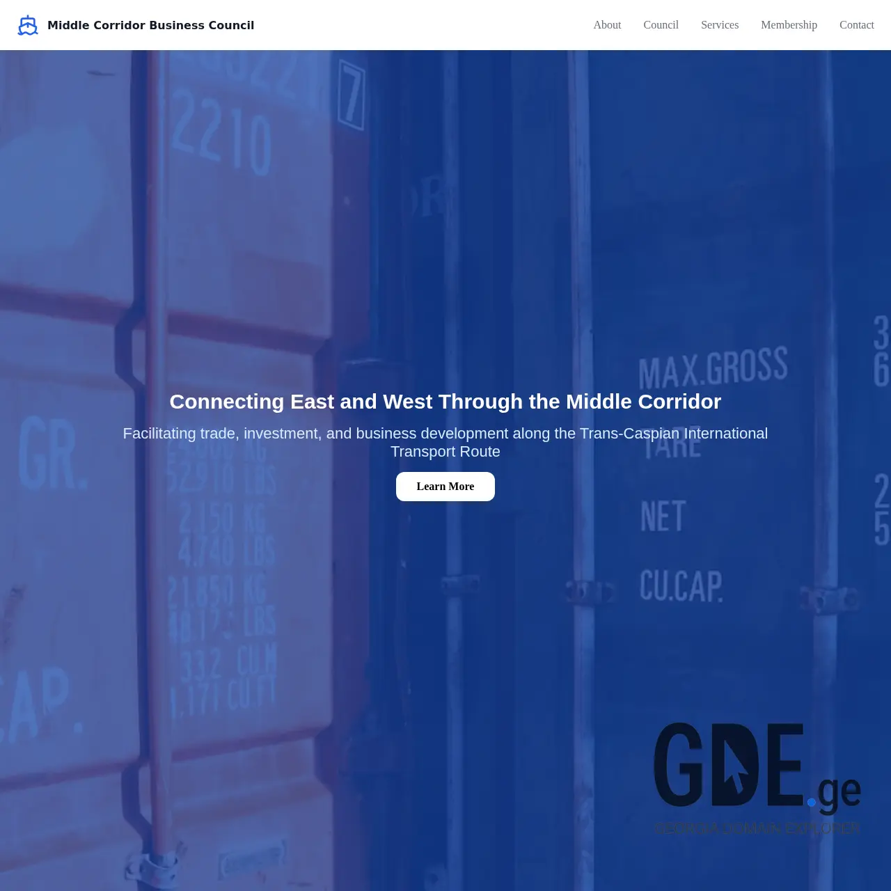 Screenshot of the site mcbc.ge at 2026-01-16