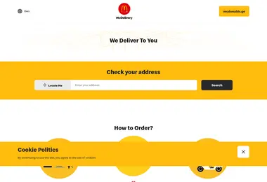 Скриншот mcdelivery.ge