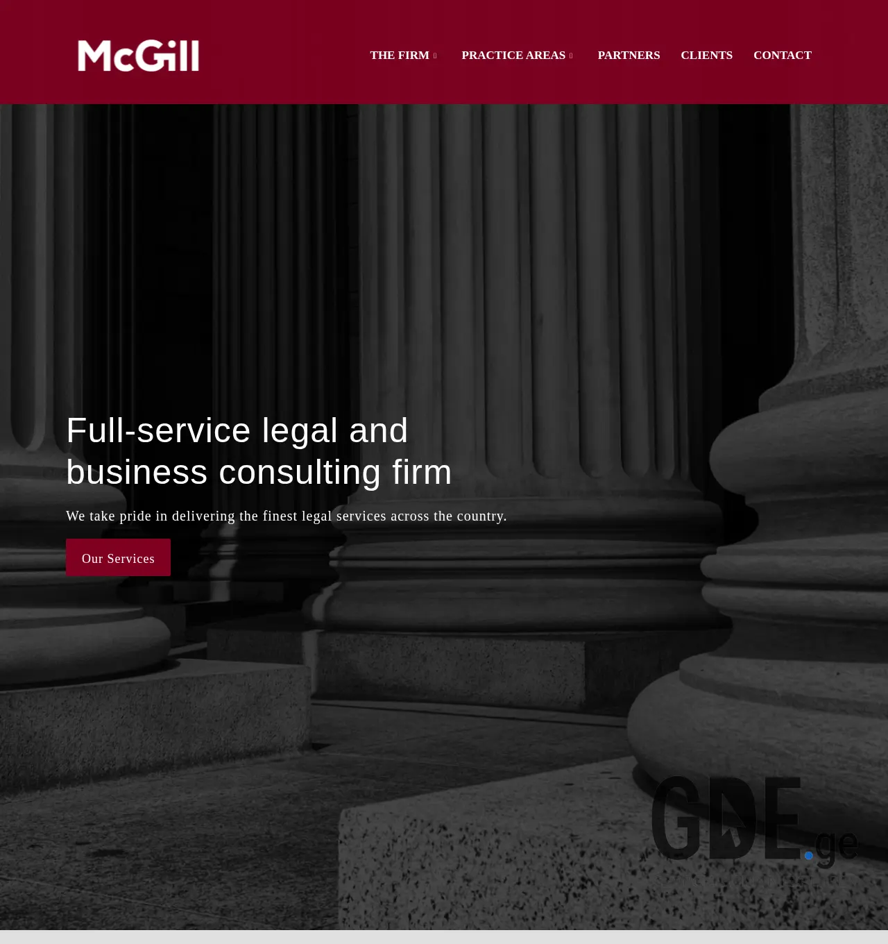 Screenshot of the site mcgill.ge at 2025-12-01