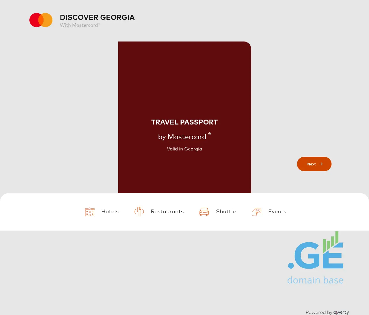 Screenshot of the site mcpassport.ge