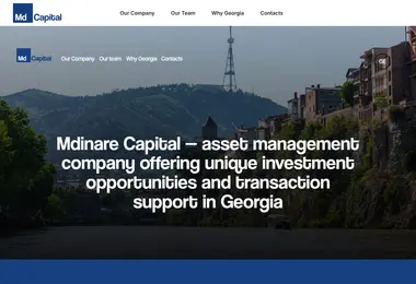 Screenshot of mdinarecapital.ge