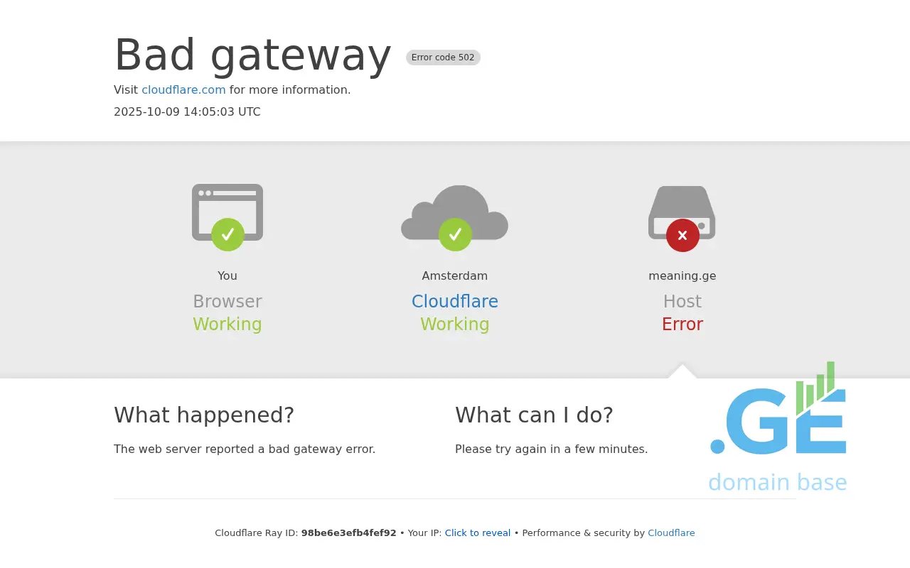Screenshot of the site meaning.ge