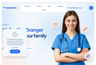 Screenshot of medcontact.ge