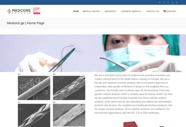 Screenshot of medcore.ge