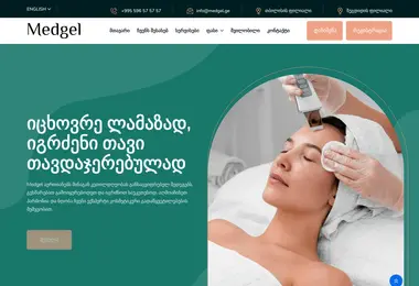 Screenshot of medgel.ge