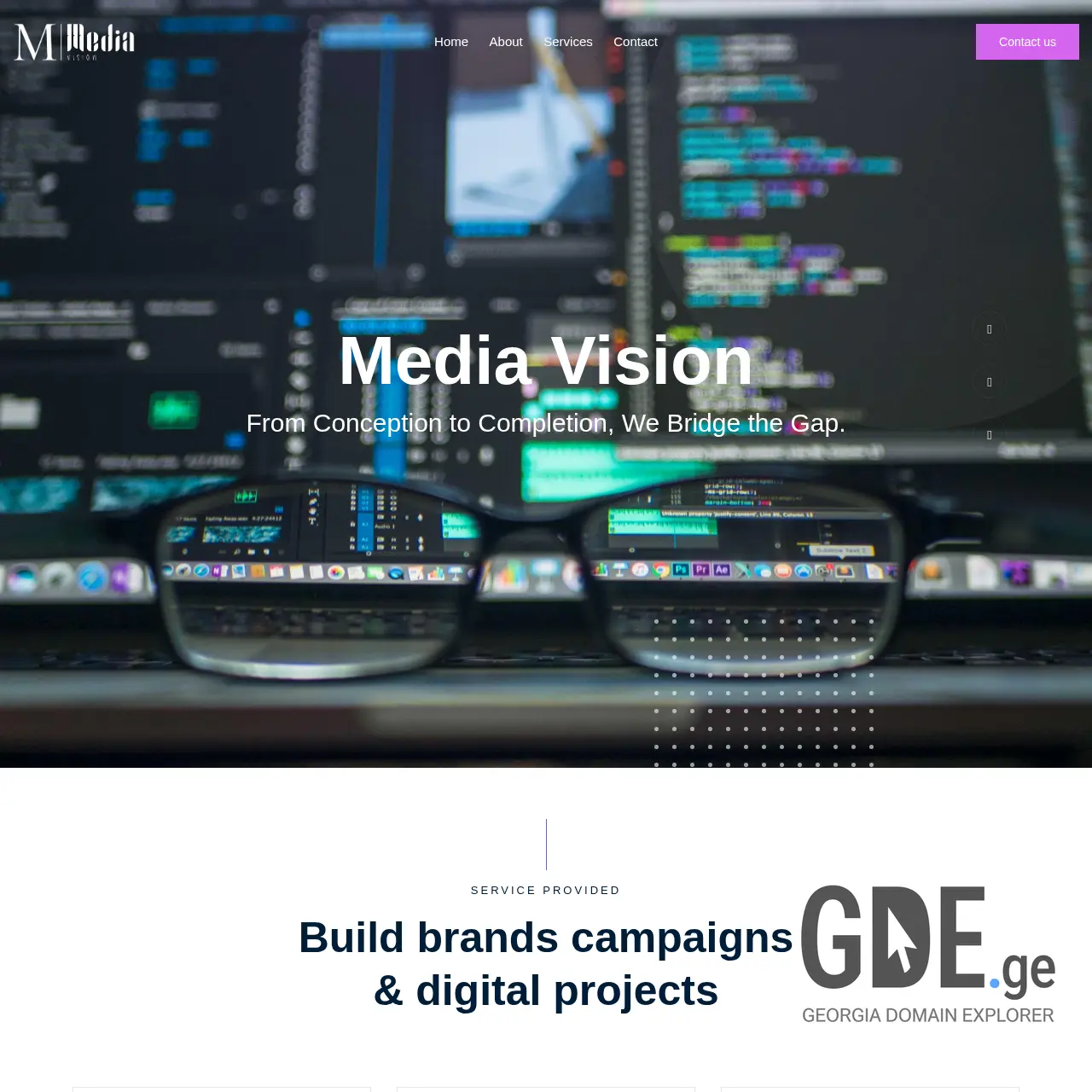 Screenshot of the site media-vision.ge at 2025-12-09