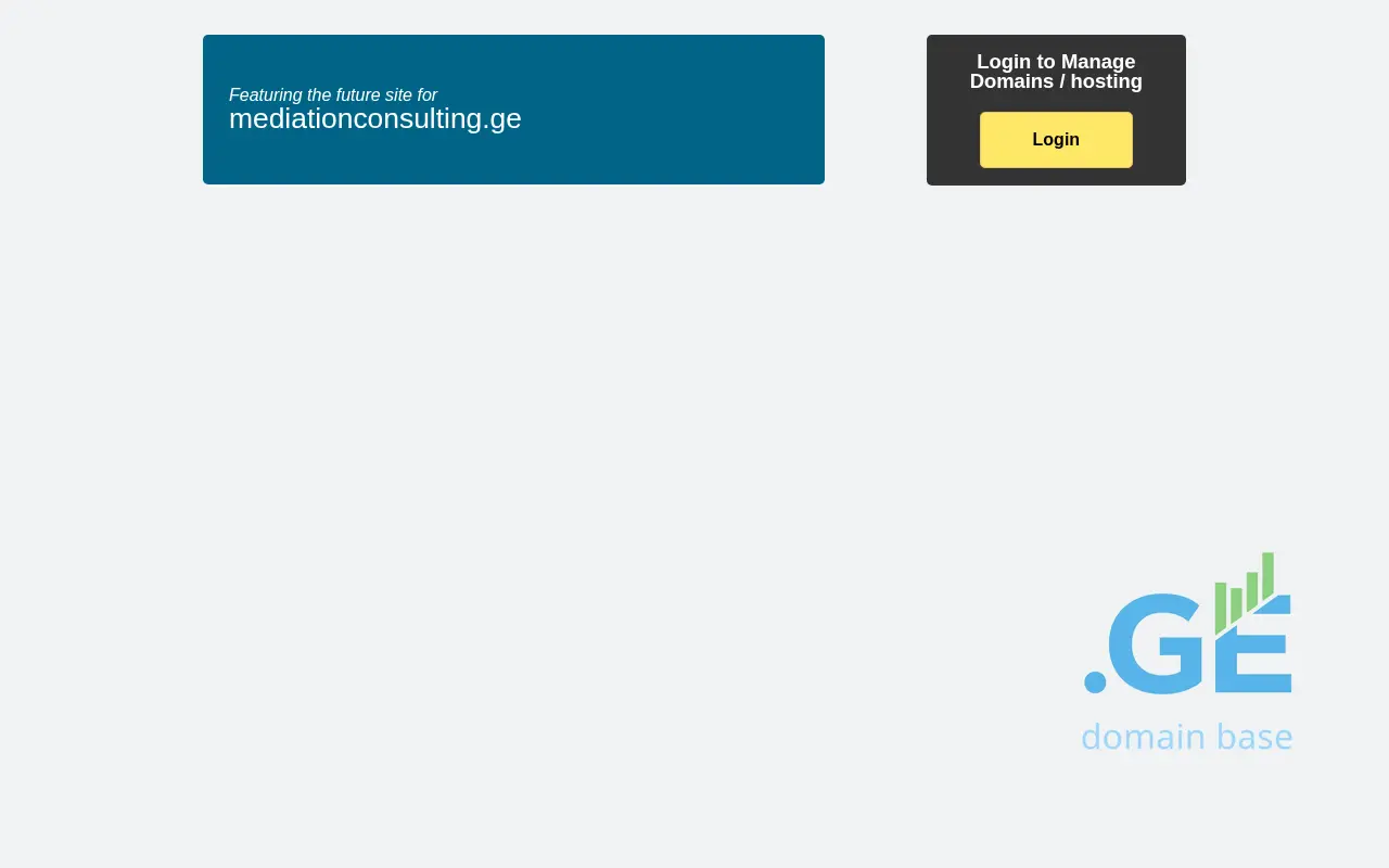 Screenshot of the site mediationconsulting.ge