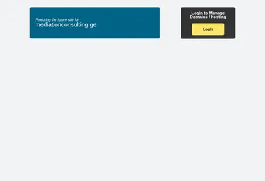 Screenshot of mediationconsulting.ge